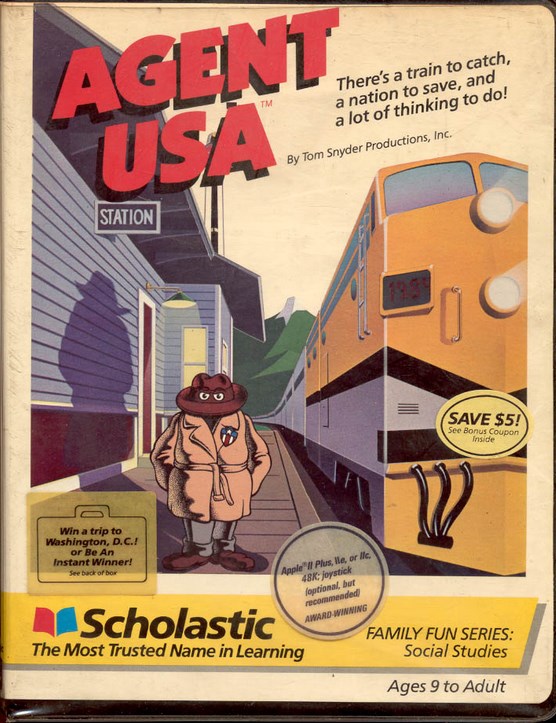 AGENT USA, 1984, Tom Snyder Productions, Scholastic Corporation